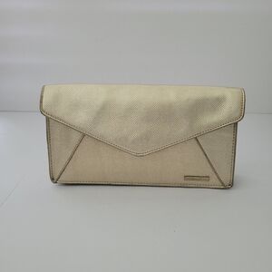 Victoria Secret Metallic Gold Envelope Clutch Bag
